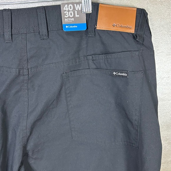 Columbia Mens 40x30 Active Fit Black‎ Casual Lightweight Outdoor Pants NWT - Picture 14 of 14